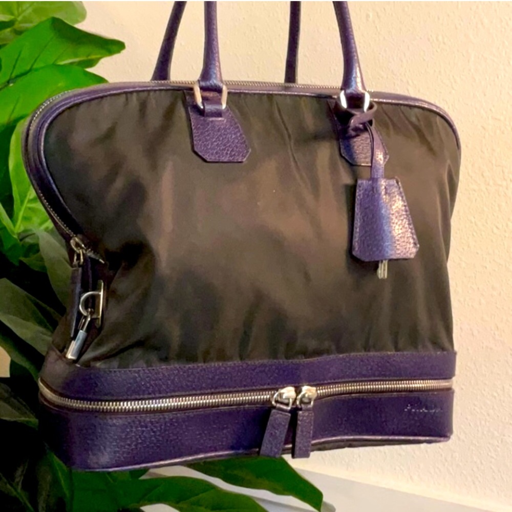 Prada leather and nylon bag